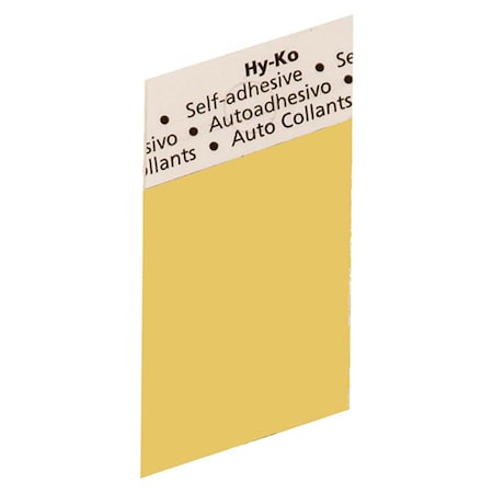 Hy-Ko 1.5 In Gold Aluminum Blank, 10PK B00258